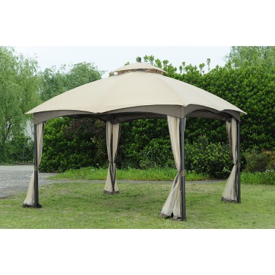 Sunjoy Replacement Mosquito Netting(beige) for L-GZ933PST 10X12 Bellagio/Biscayne Gazebo   